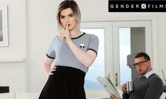 GenderXFilms - Kinky Trans Daughter Pokes Step-fathers GIANT Spunk-pump