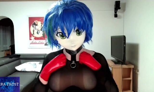 Kira Decorate 07_semi-semitransparent top, ample melons, latexgloves