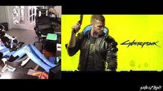 Gaming In Latex - Cyberpunk 2077 - No Audio