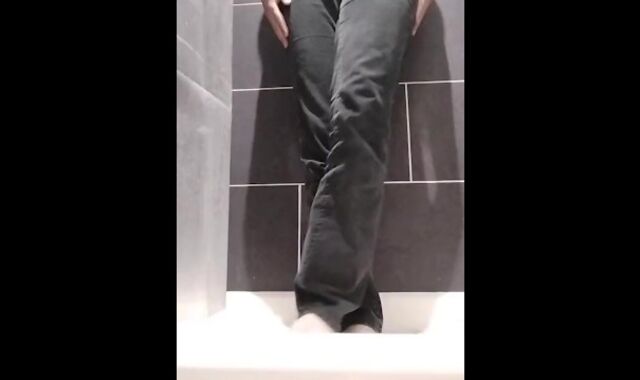 Soddening my black jeans, desperation