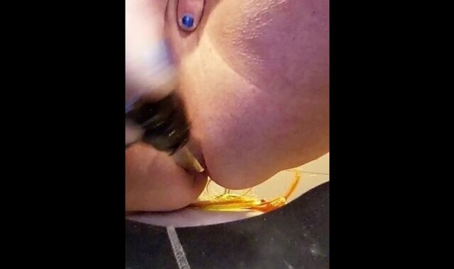 MissLexiLoup trans lady man-meat-wringing Rectums backside-shag anus entry strong rump-pummel toy in rear chute A