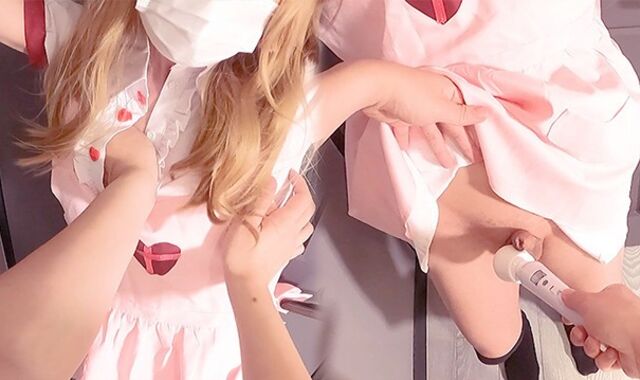 【Sana Natori】✨ POINT OF VIEW Uber-cute She-creature Cosplayer get Poked, Crossdresser Tgirl trans Anime porn Costume play 11