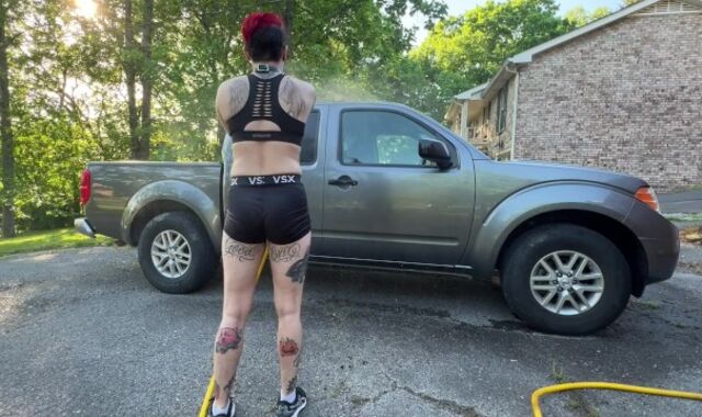 Washing My Car in My Underwear While My Neighbors Watch