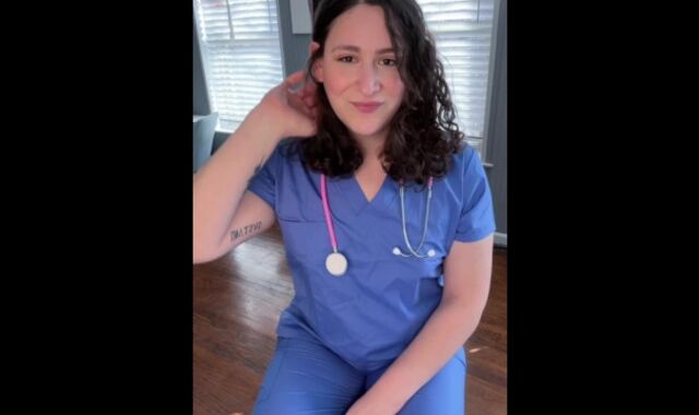 Trans Nurse Relaxes Your Pressure (Role Have fun)