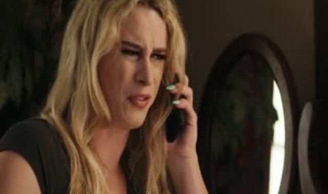 ash-blonde TRANSSEXUAL Nikki perverse Revels Michaels huge fuck-stick