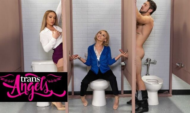 Trans Angels - Winter XX Damsel And Dante Colle Double Pounded Chloe Temple In The Douche
