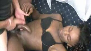 Vapid Chested ebon ladyman devouring Milky