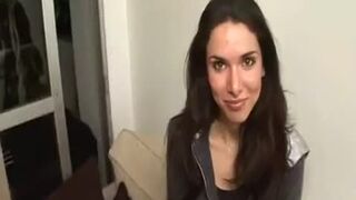 TRANSSEXUAL mega-slut princess Bianca sofa Solo Jack-Off