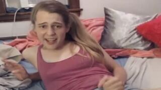 unrighteous nubile she-creature Toying With Her faux-cock
