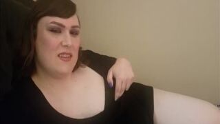 Trans PLUMPER Frolicking With Herself