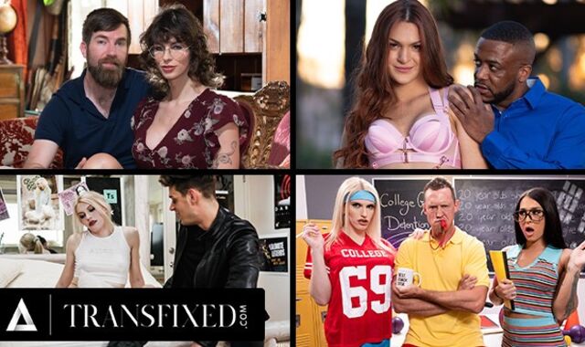 TRANSFIXED - CIS GUYS NAIL TRANS CHICKS COMPILATION! SANS A LOVE GLOVE ASSFUCK, TRIO-WAYS, AND HUGE TRANS ORBS