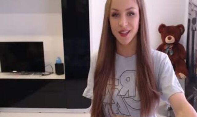 19yo Russian 18 age teen dame-dude Fapping Her Girlycock On camera