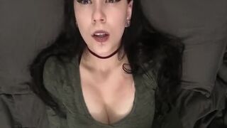 Killer nymph POINT OF VIEW taunting stroking HD