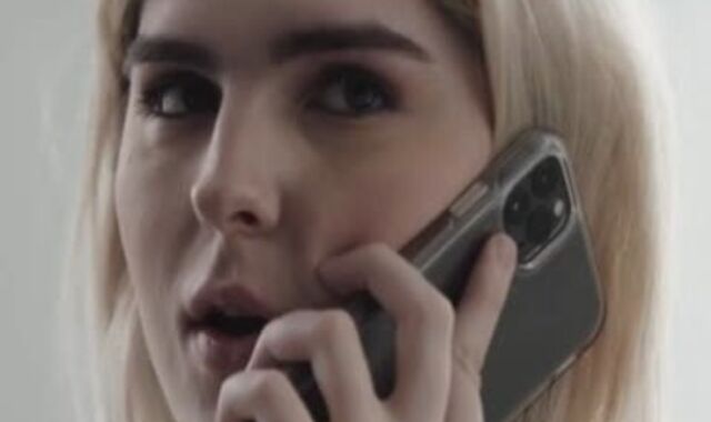 slender ash-blonde Transsexual Ella Hollywood Transsexual bum Juggles On Dantes Bigcock