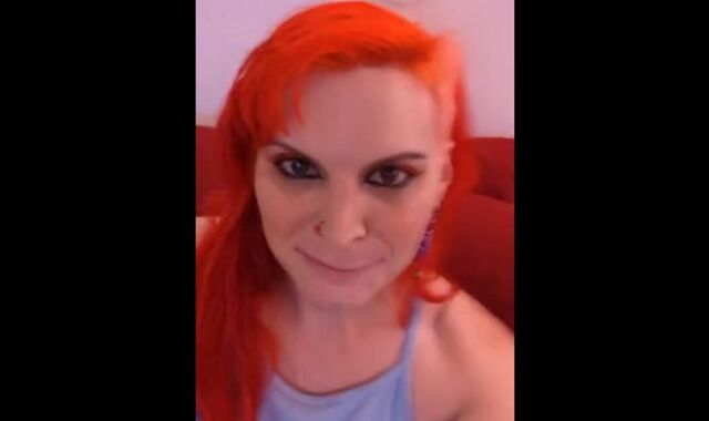 Trashy post op trans gal concludes off rock-rock-hard with a 12-inch double fake-spunk-pump hidden in her arsehole