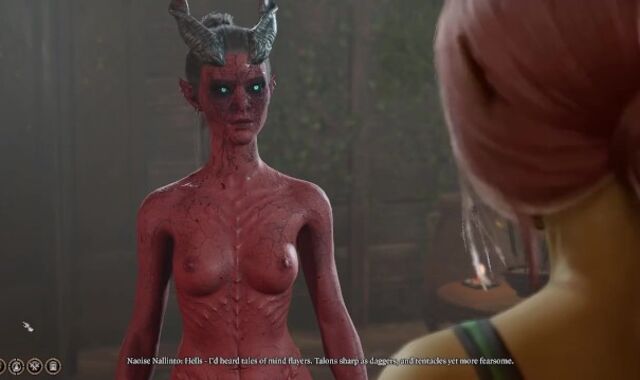 mindflayer and doll caught by half-illithid tiefling, gets rewarded with pure ecstacy