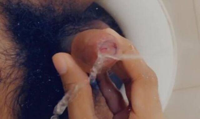 Pissing Insatiable & Drenching My Ball sack????????????????????????