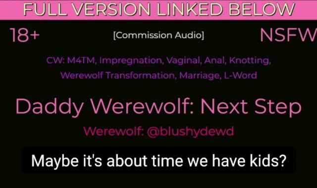 DILF Werewolf breeds you and packs you with a trash [M4TM]