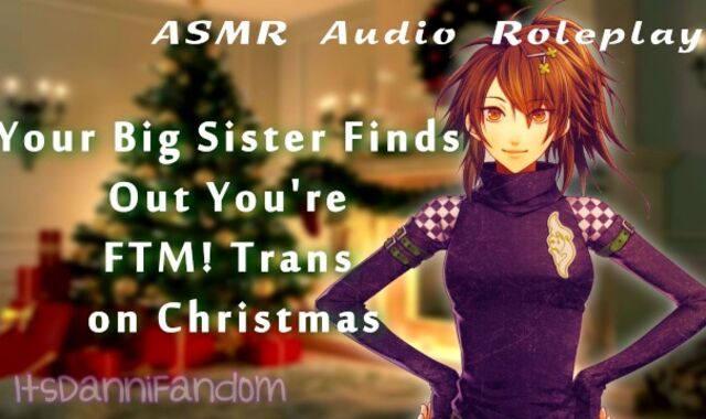 【SFW Wholesome ASMR Audio RP】You Come Out as Trans to Your Huge Stepsister During XMas 【F4FtM】
