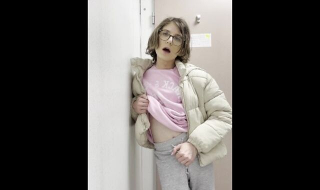 British Trans Gets Rock hard And Mischievous In Public Rest Apartment