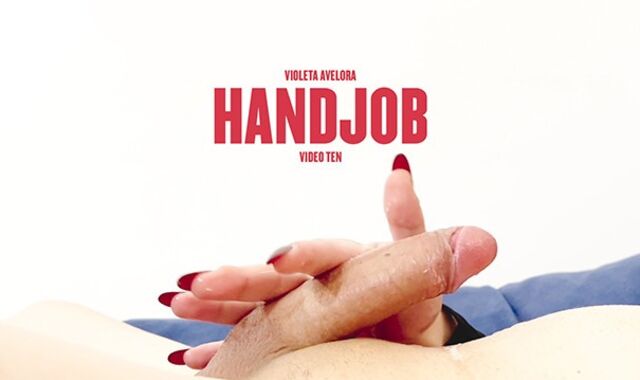 The ideal HAND JOB - Sissy Tranny with Red Porks